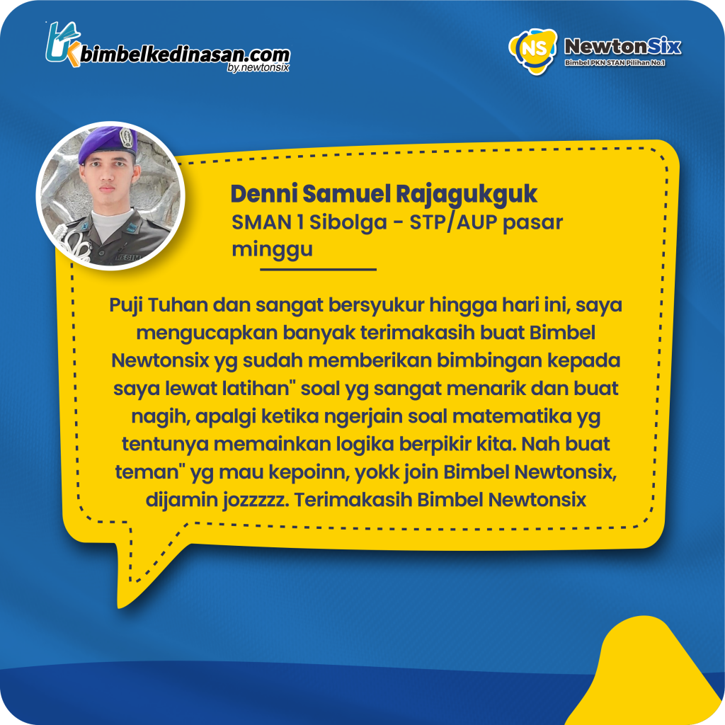 Testimoni siswa lolos Sekolah Kedinasan