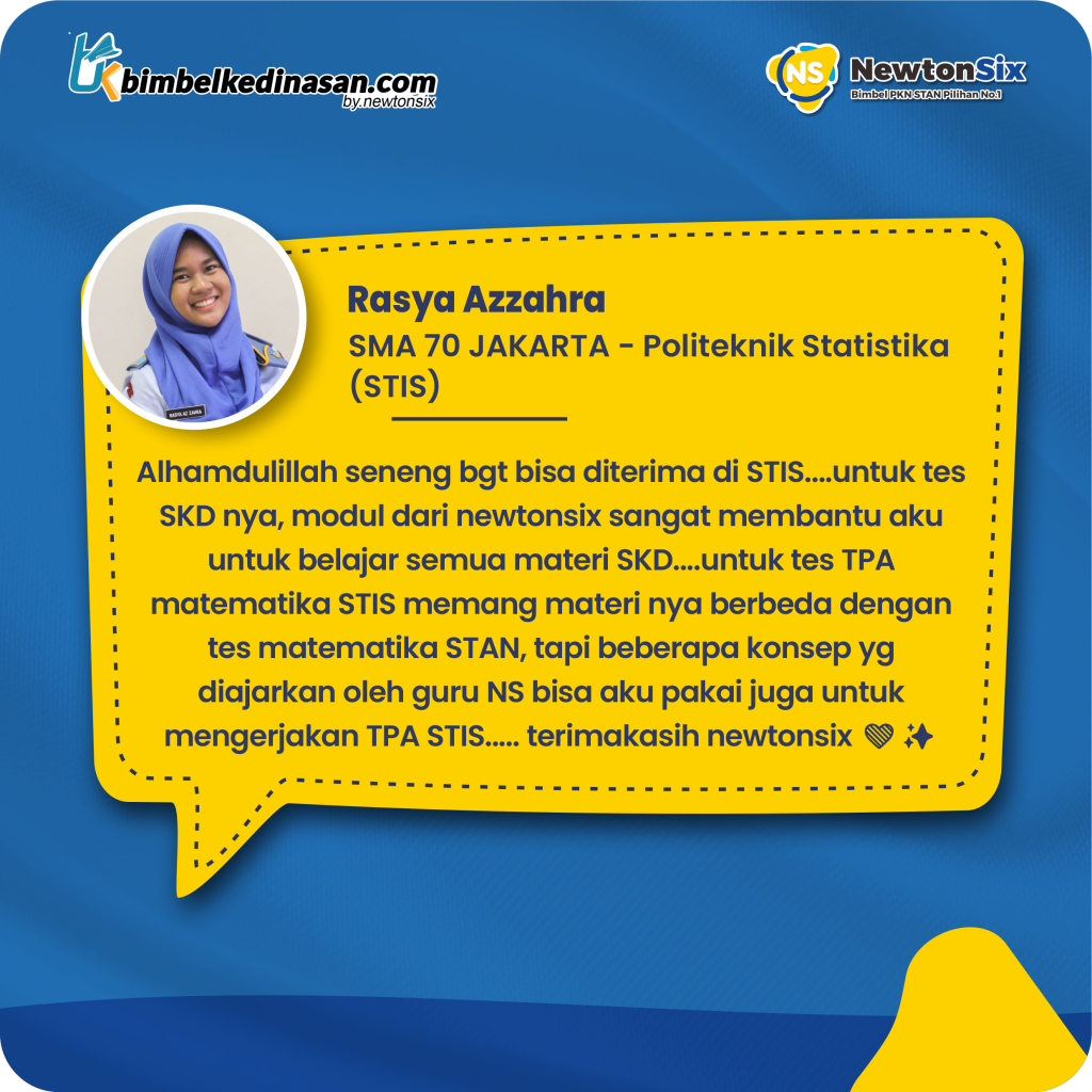 Testimoni siswa lolos Sekolah Kedinasan